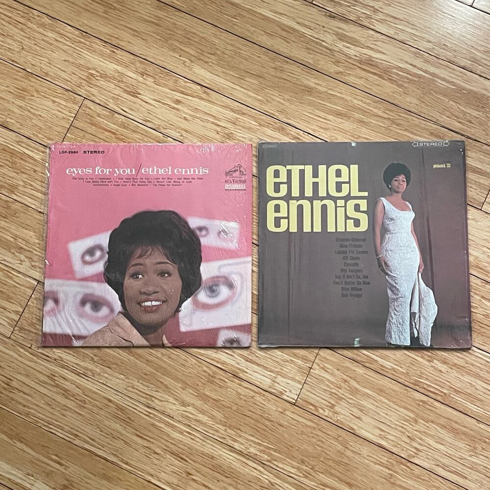 Lot of (2) Ethel Ennis LPs Vintage Vinyl Records jazz vocal